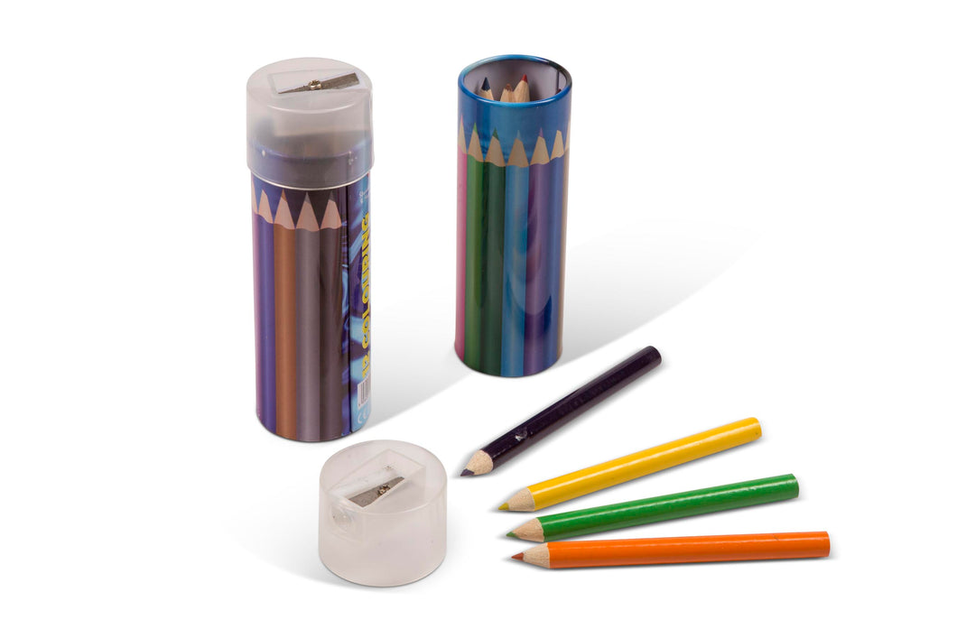12 Half Size Colour Pencils/Tin