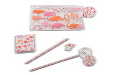 Load image into Gallery viewer, Flamingo Filled Pencil Case
