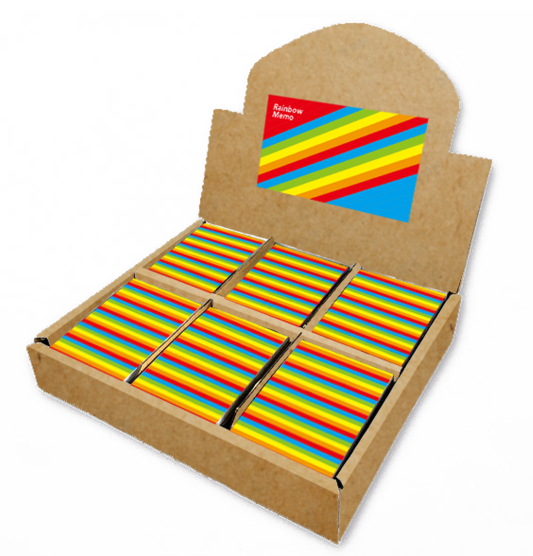 Rainbow Memo - Plain Paper